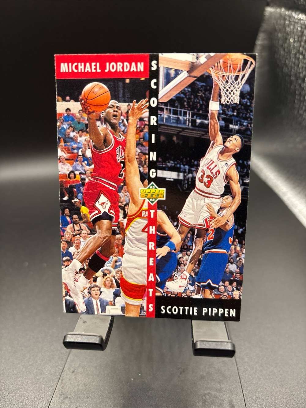 Upper Deck 1992 Michael Jordan/Scottie Pippen Scoring Threats #62 Bulls NBA